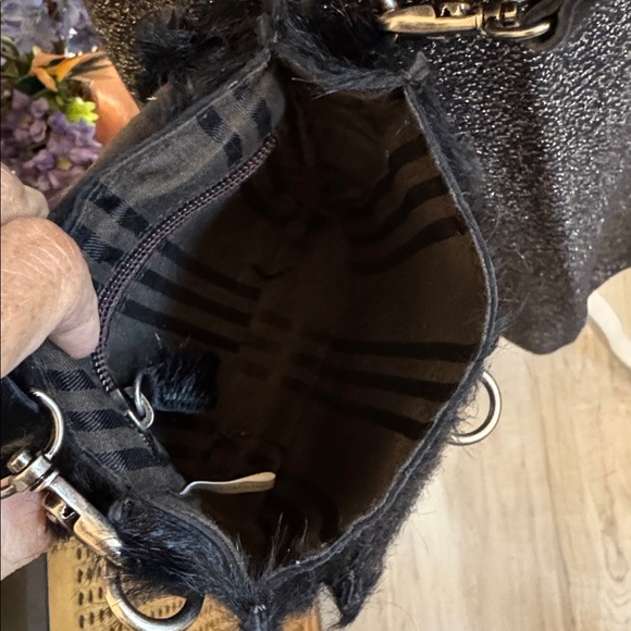 Frye Anna Sui Runway fur mini Cameron with dustbag FIRM - Picture 10 of 12